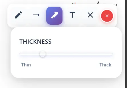 Thickness Slider